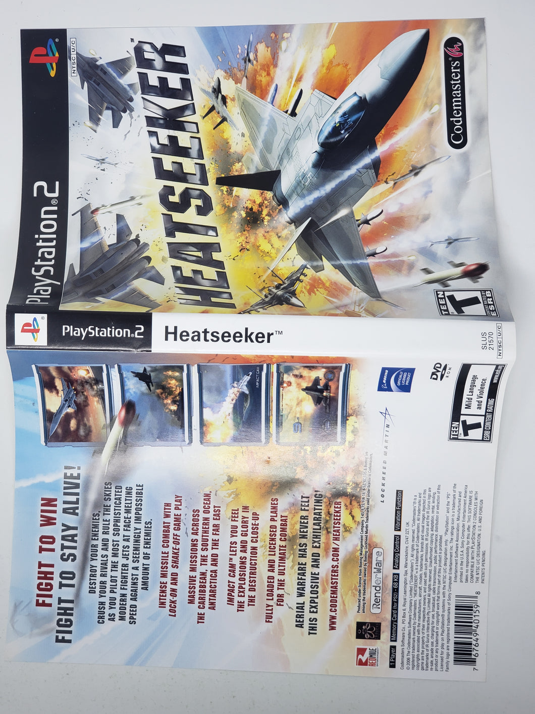 Heatseeker [Cover art] - Sony Playstation 2 | PS2