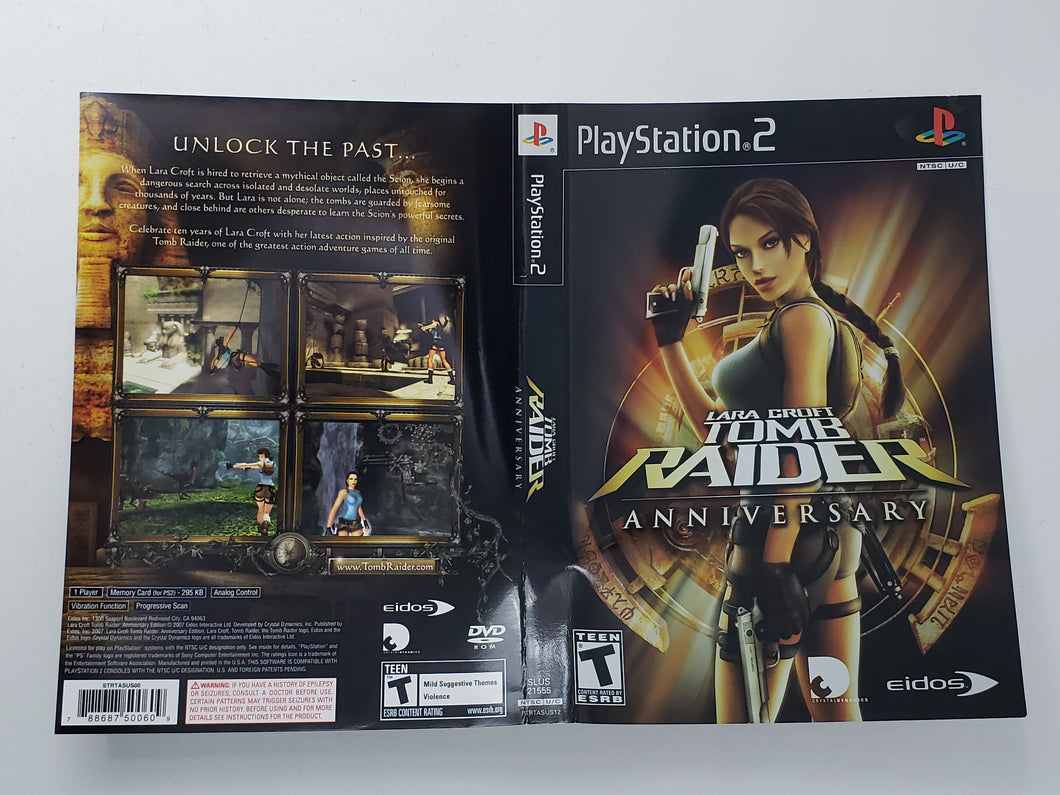 Tomb Raider Anniversary [cover art] -  Sony Playstation 2 | PS2