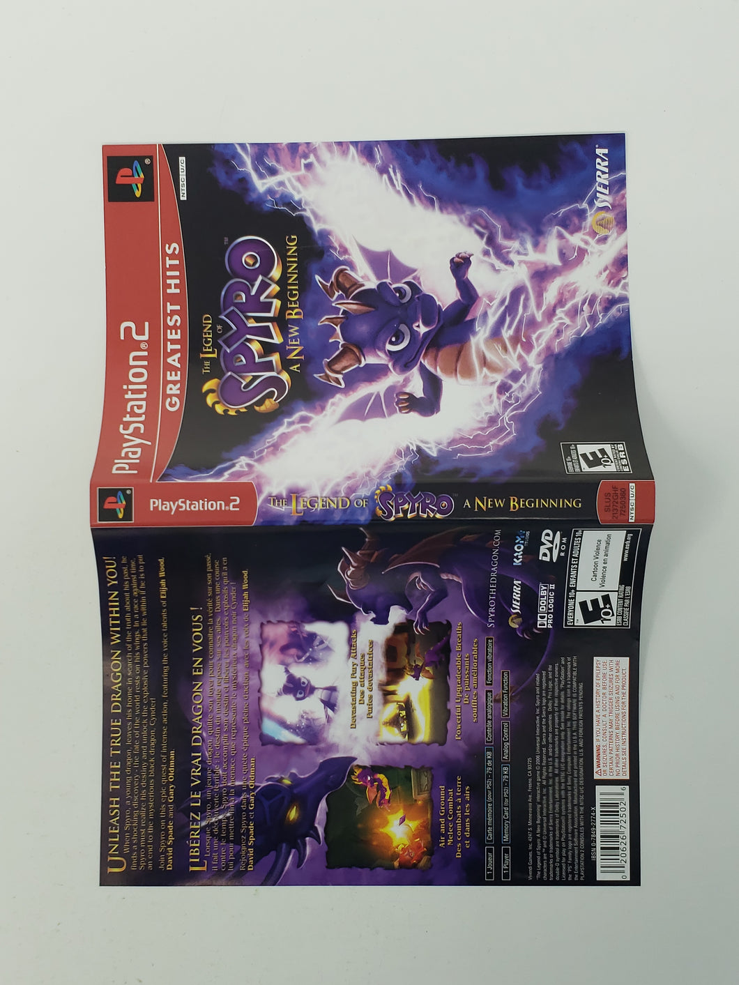 The Legend of Spyro A New Beginning [Grands Succès] [couverture] - Playstation | PS2