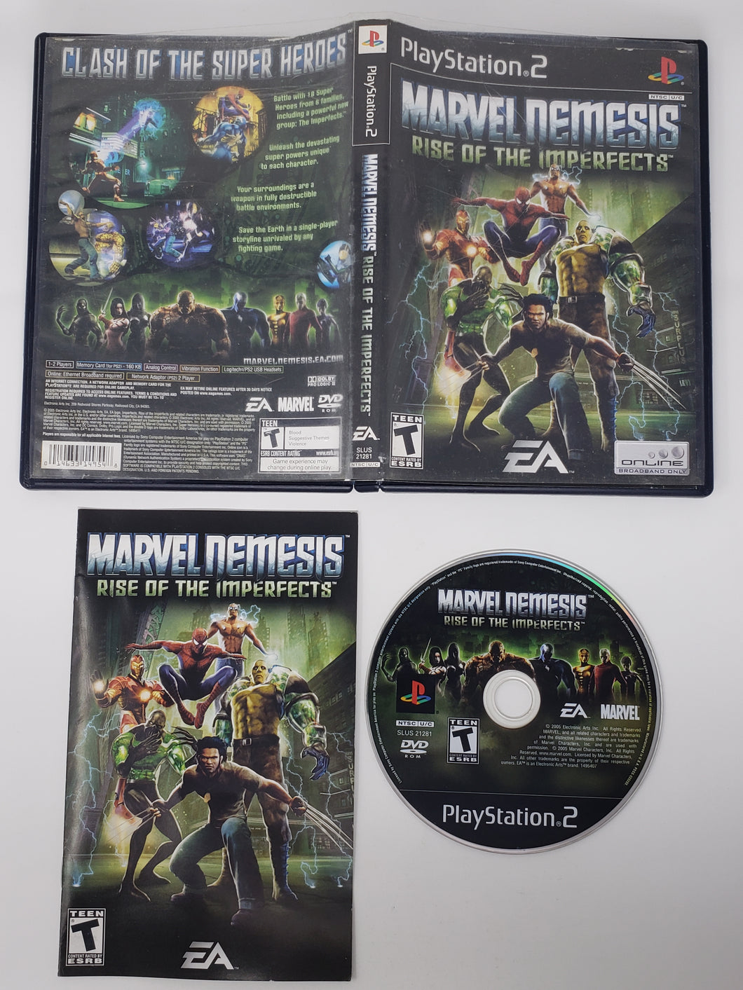 Marvel Nemesis Rise of the Imperfects - Sony Playstation | PS2