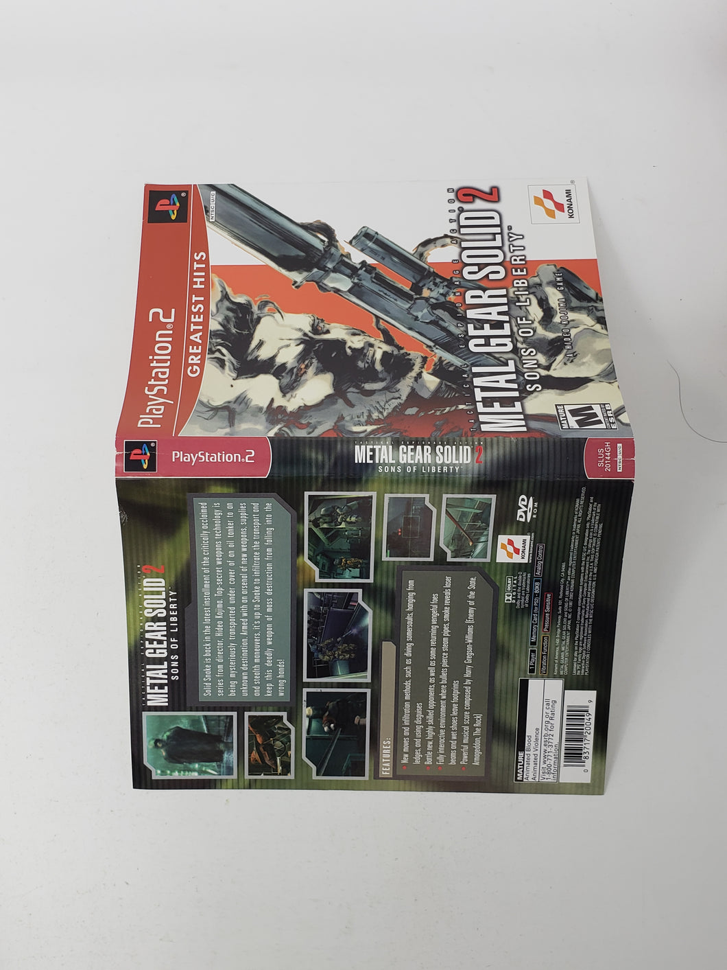 Metal Gear Solid 2 Sons of Liberty [Couverture] - Sony Playstation 2 | PS2