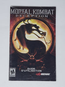 PS2 - Déception de Mortal Kombat [manuel]