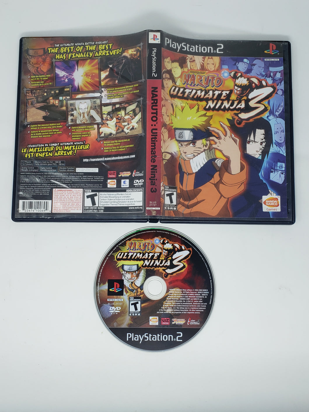 Naruto Ultimate Ninja 3 - Sony Playstation 2 | PS2