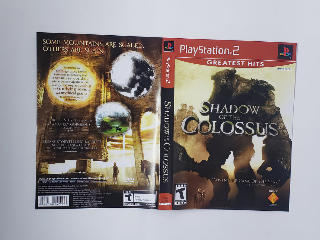 Shadow of the Colossus Greatest Hits [Cover art] - Sony Playstation 2 | PS2