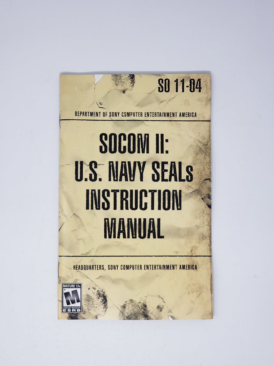 SOCOM II US Navy Seals [manuel] - Sony Playstation 2 | PS2