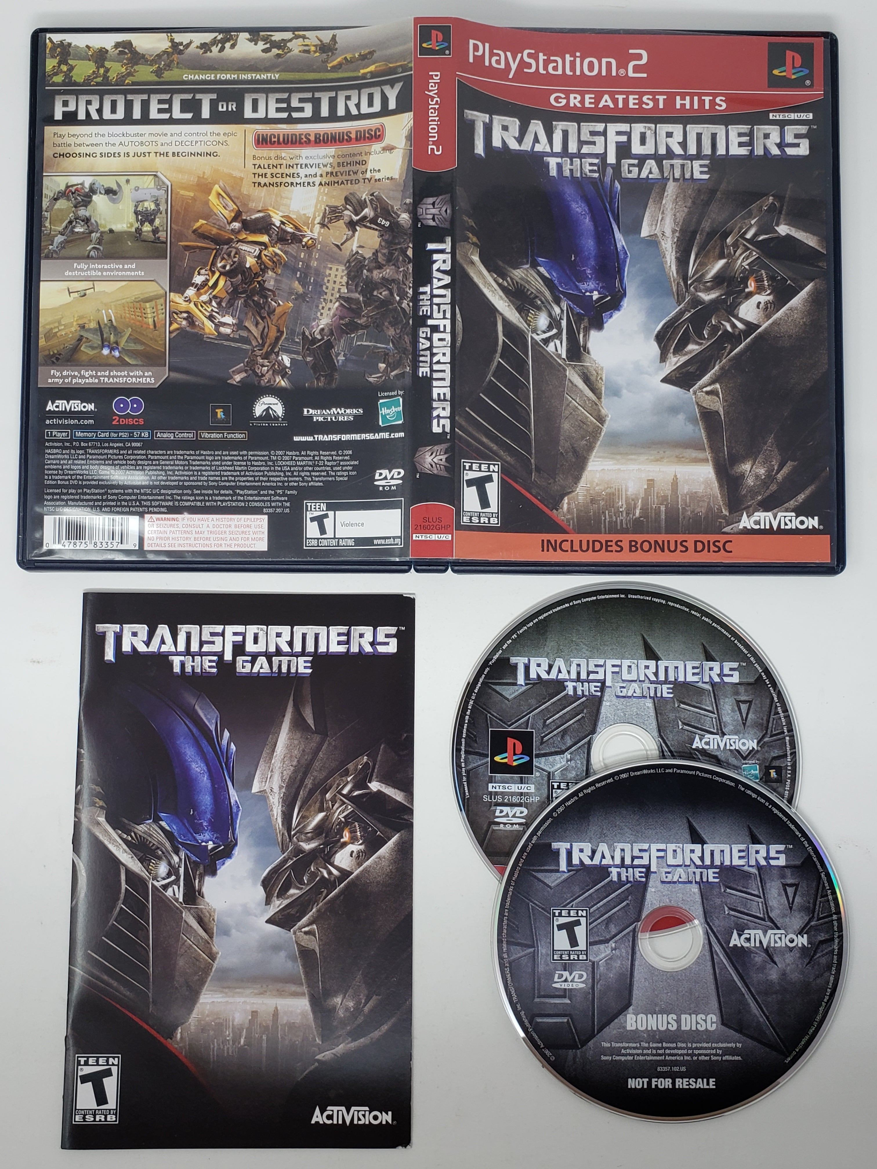 Transformers the Game [Greatest Hits] - Sony Playstation 2 | PS2 –  Respawnandreplay