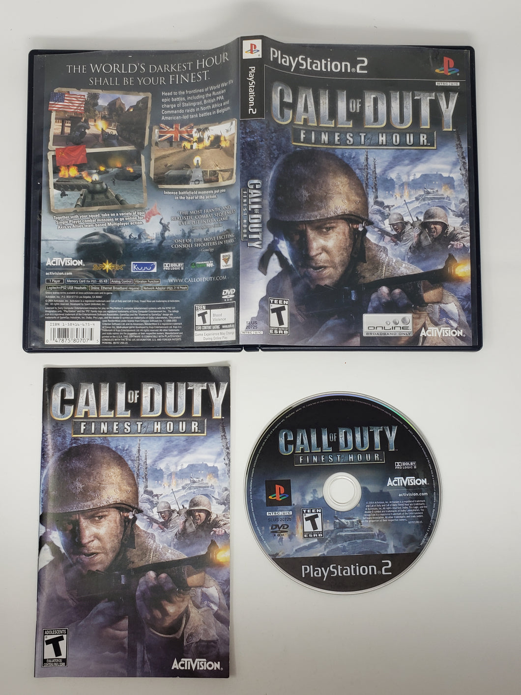 Call of Duty Finest Hour - Sony Playstation 2 | PS2