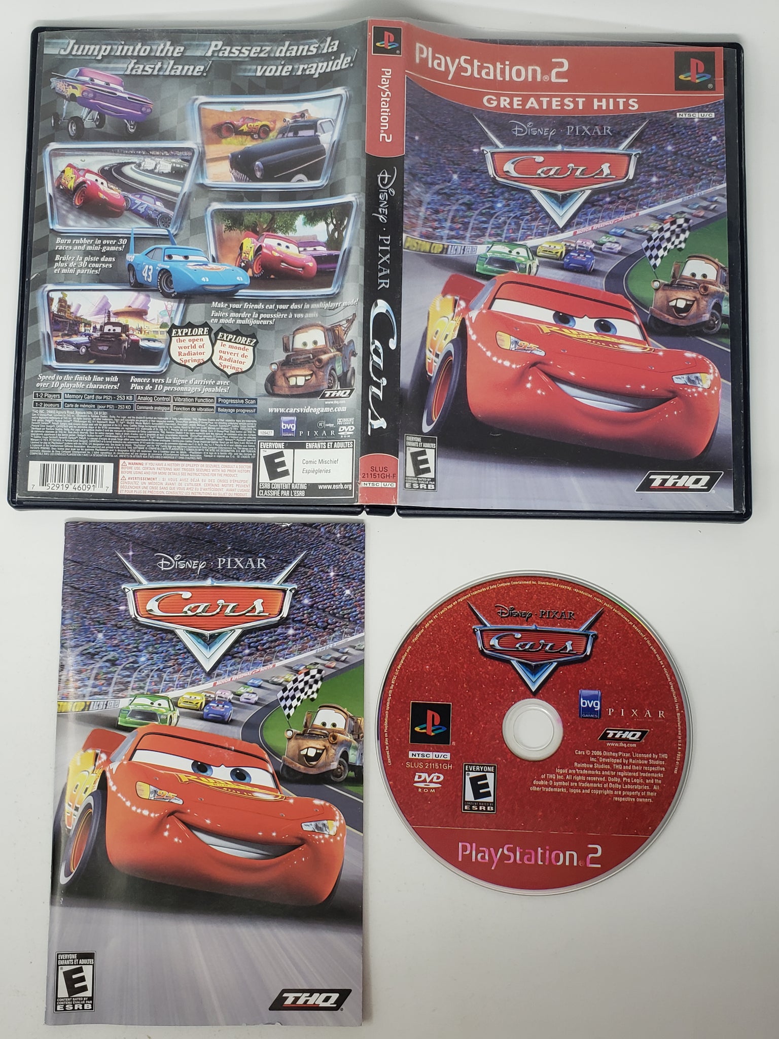 Jeu PS2 Cars – Complet, bon état - Jeux vidéo Jeu PS2 Cars – Complet, bon état - Jeux vidéo
