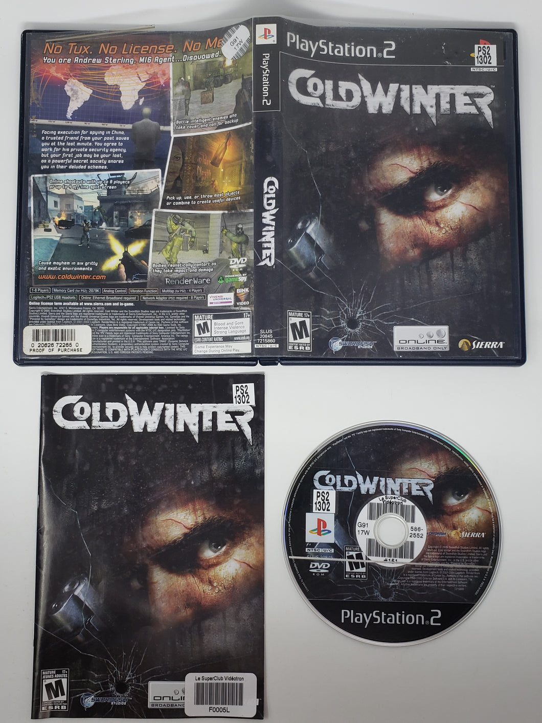 Cold Winter - Sony Playstation 2 | PS2