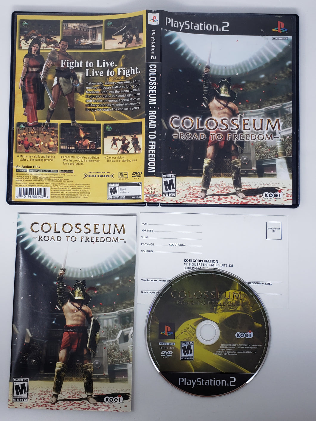 Colosseum Road to Freedom - Sony Playstation 2 | PS2