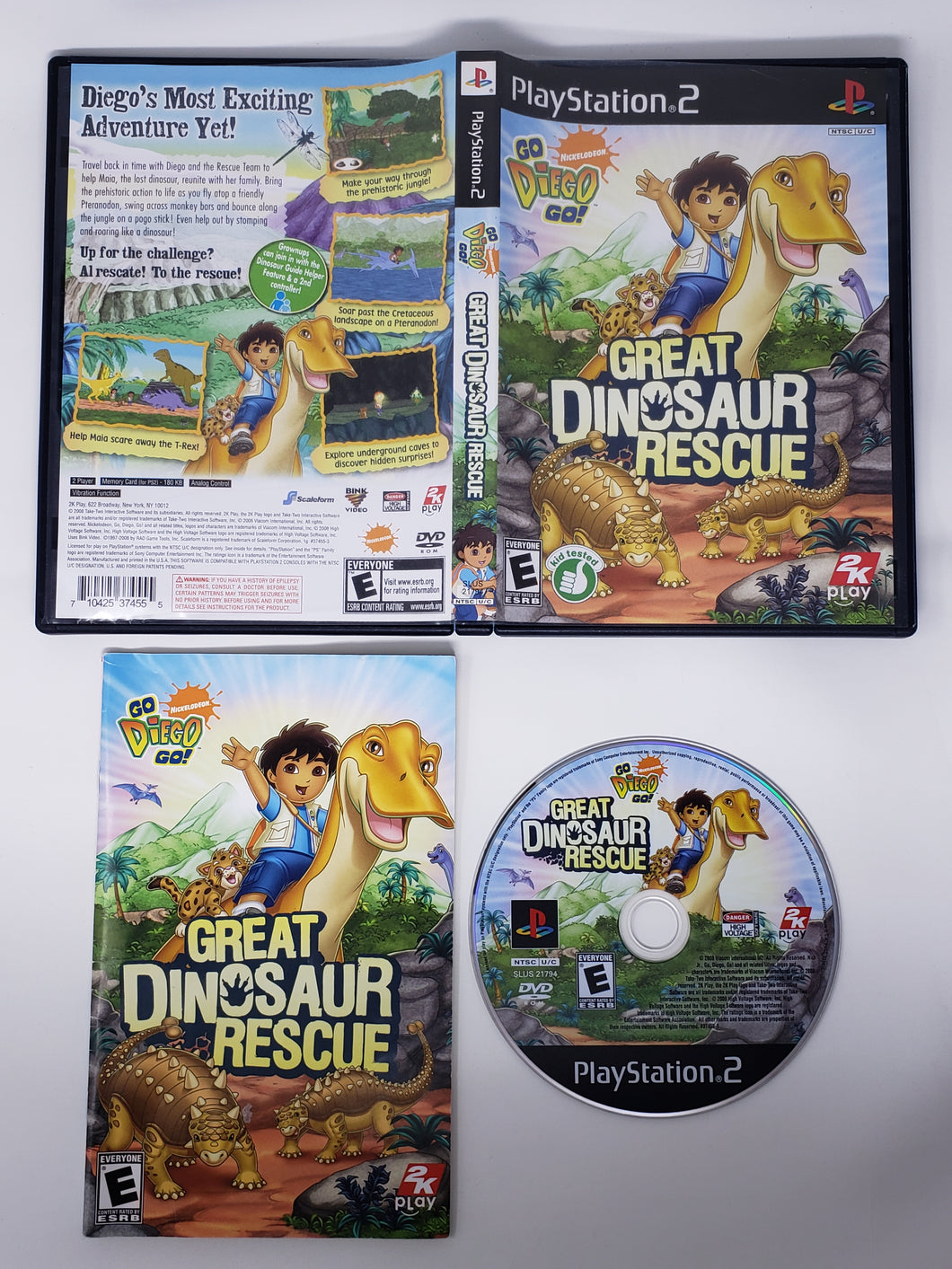 Go, Diego, Go! Great Dinosaur Rescue - Sony Playstation 2 | PS2