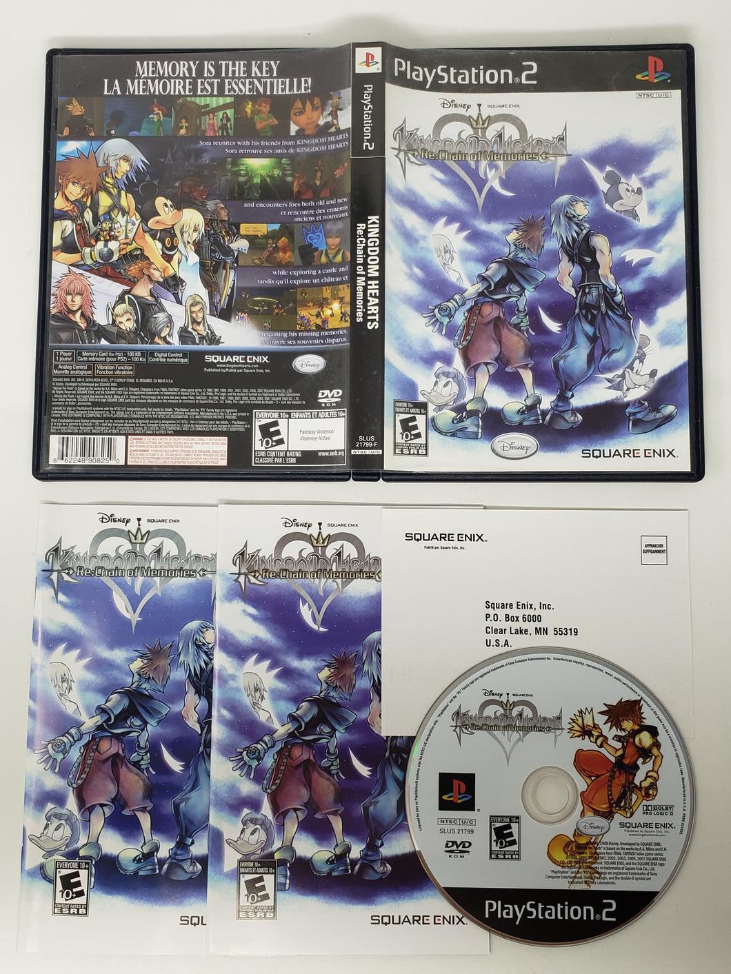 Kingdom Hearts RE Chain of Memories - Sony Playstation 2 | PS2
