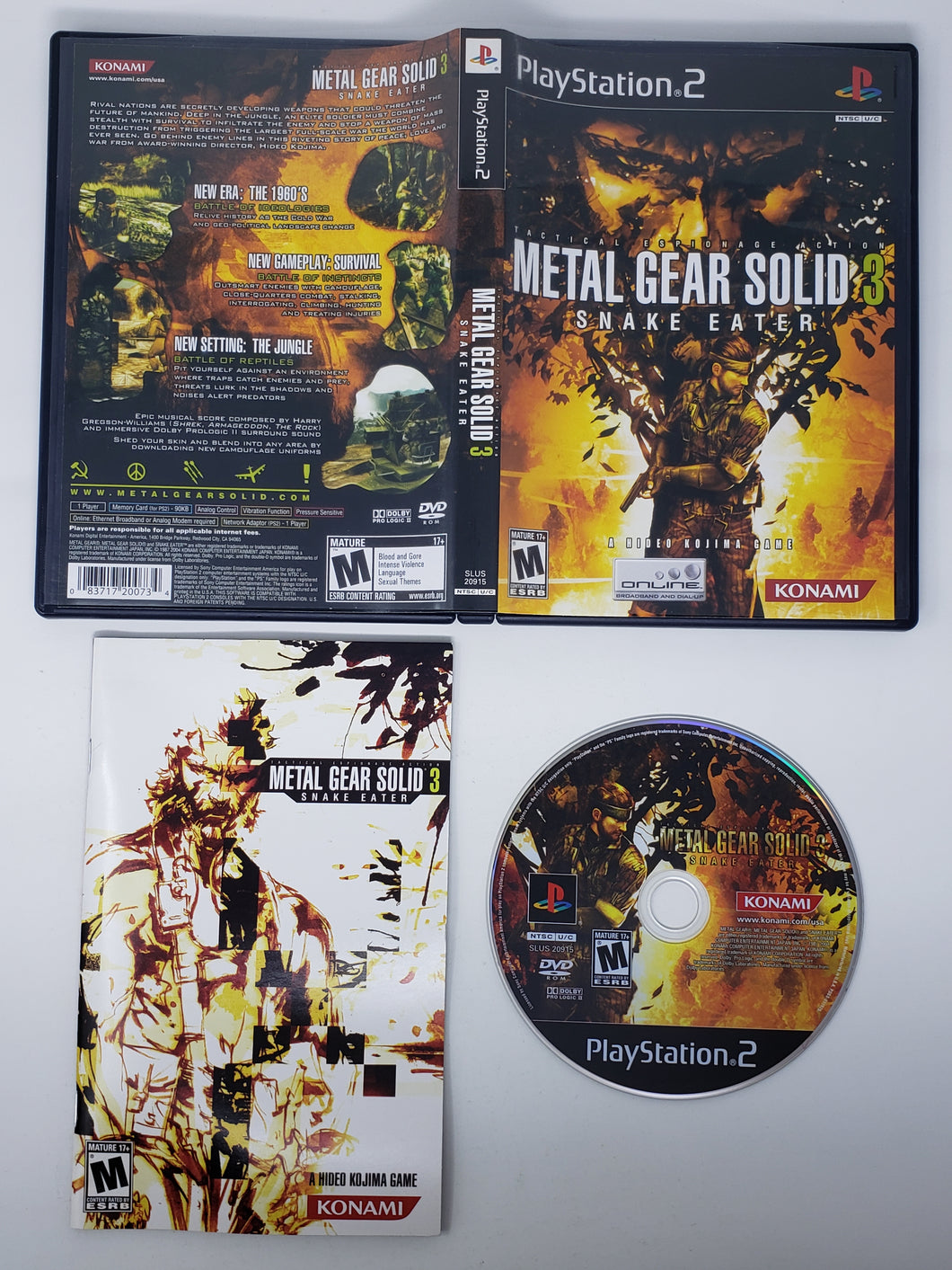 Metal Gear Solid 3 Snake Eater - Sony Playstation 2 | PS2