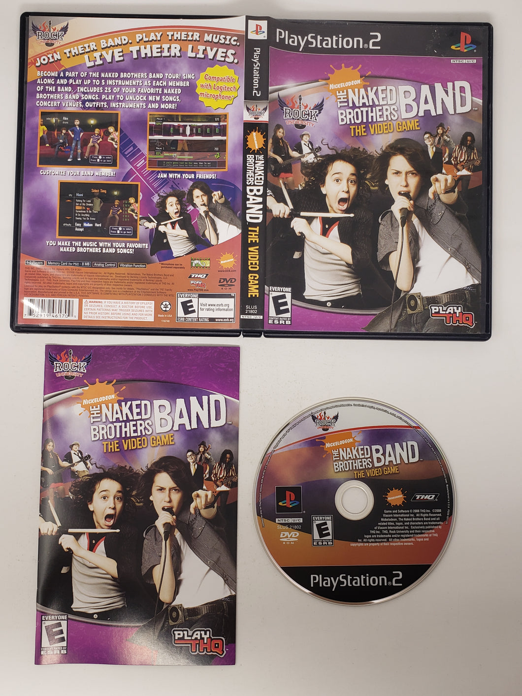 Rock University Presents The Naked Brothers Band - Sony Playstation 2 | PS2