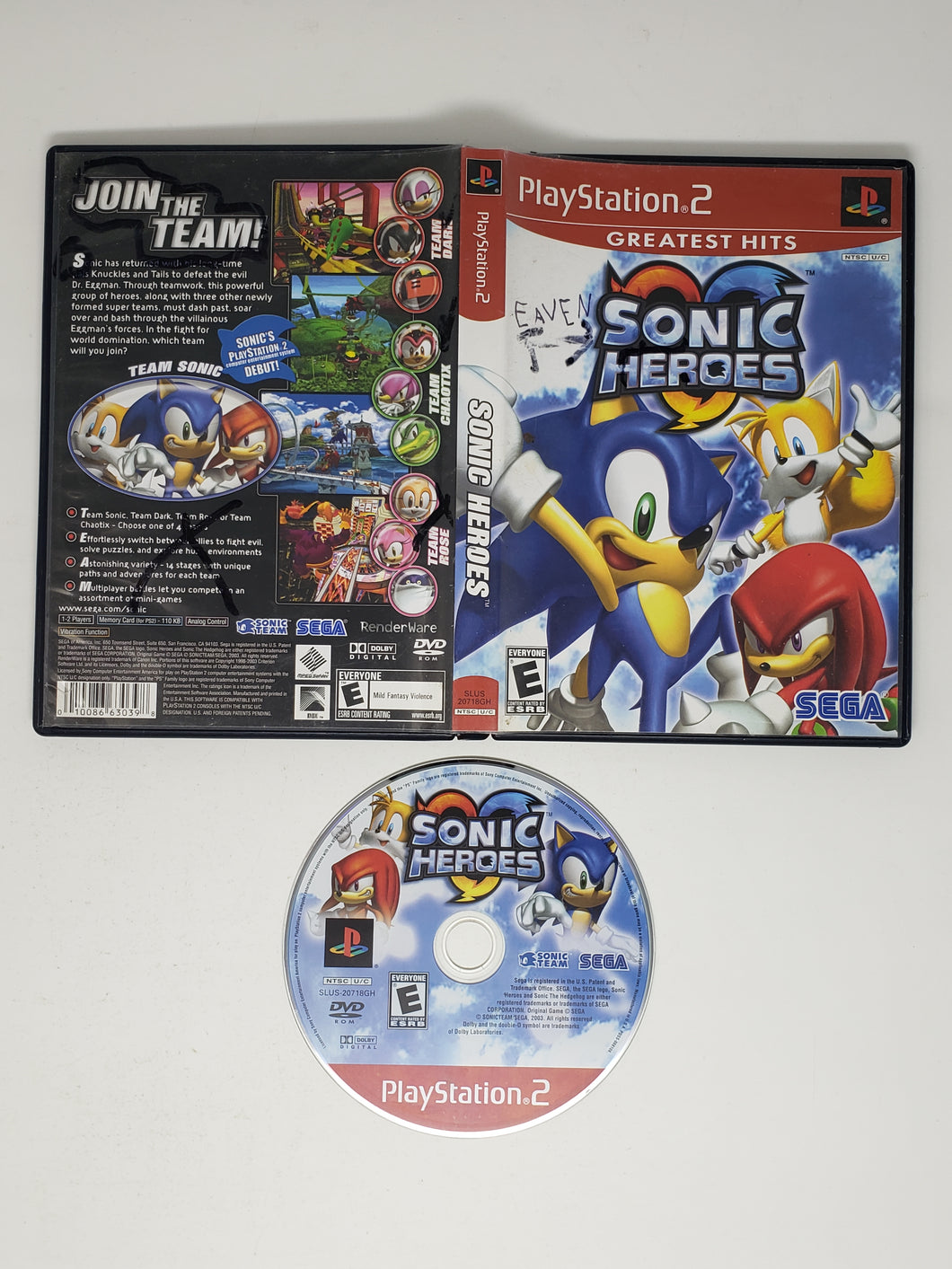 Sonic Heroes [Greatest Hits] - Sony Playstation 2 | PS2