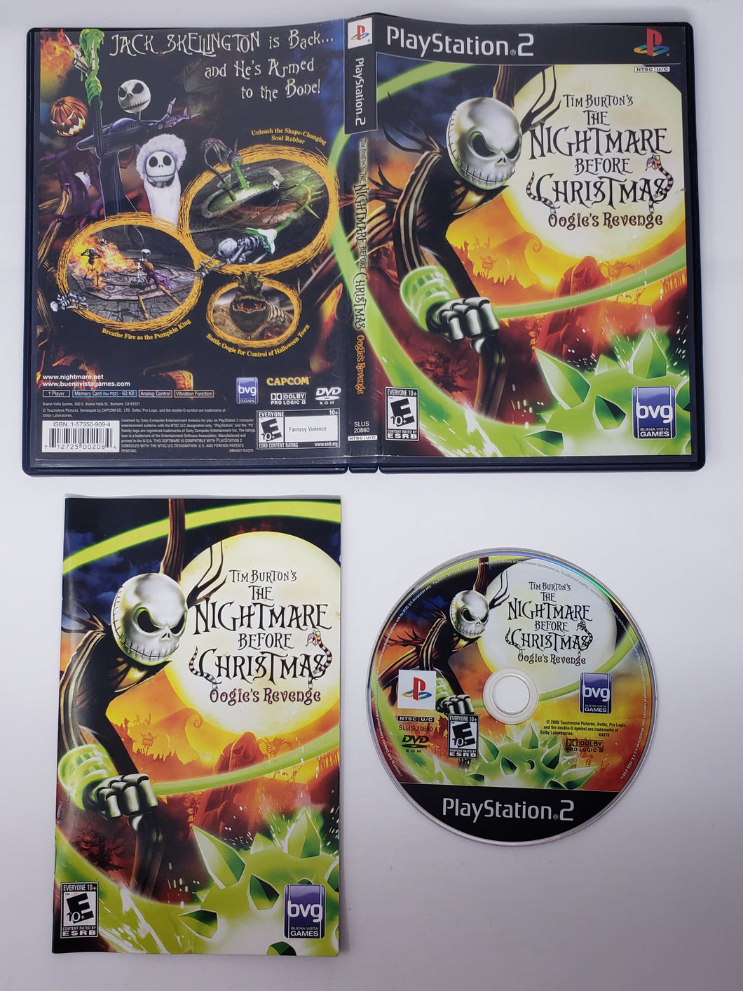 Nightmare Before Christmas Oogies Revenge - Sony Playstation 2 | PS2