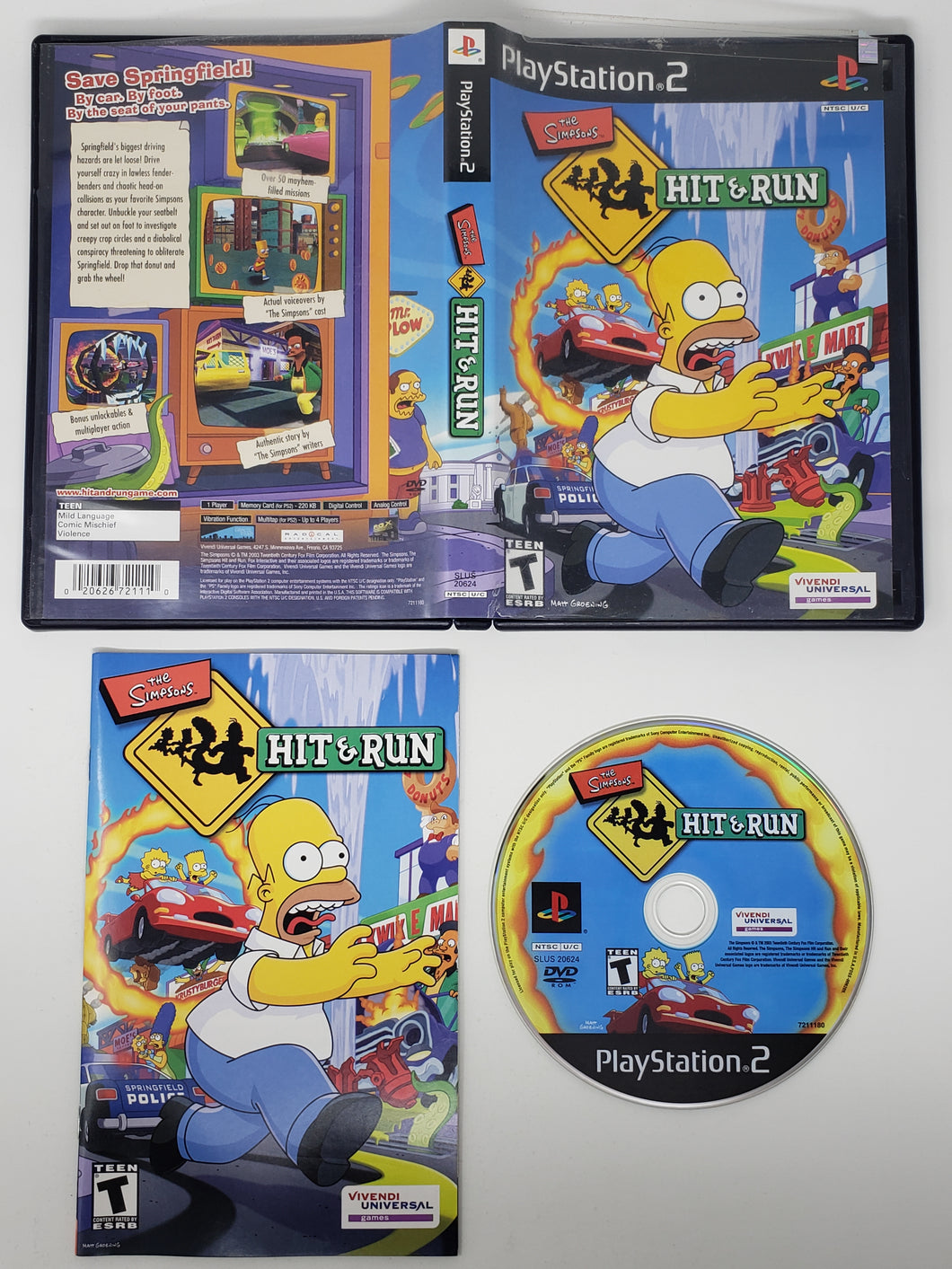 The Simpsons Hit and Run - Sony Playstation 2 | PS2