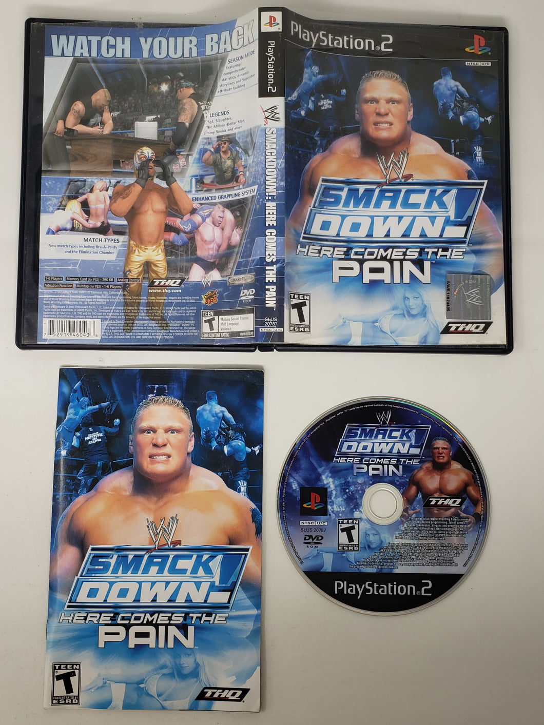 WWE Smackdown Here Comes the Pain  - Sony Playstation 2 | PS2