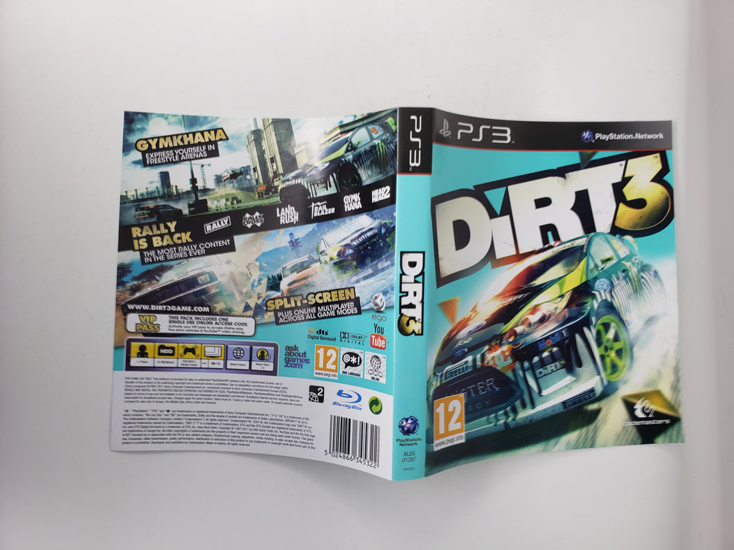 Dirt 3 [Couverture] - Sony Playstation 3 | PS3