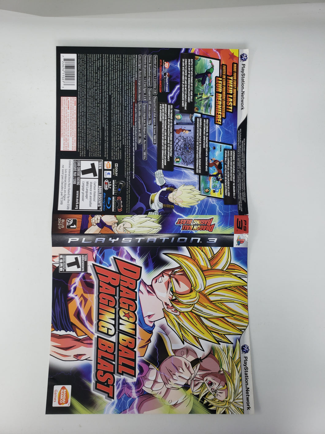 Dragon Ball - Raging Blast [Couverture] - Sony Playstation 3 | PS3