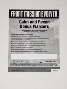 Front Mission Evolved [Insertion] - Sony Playstation 3 | PS3