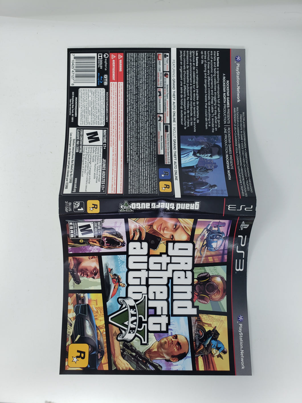 Grand Theft Auto V [Cover art] - Playstation 3 | PS3