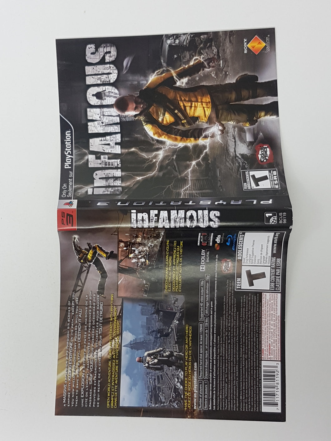 Infamous [Couverture] - Sony Playstation 3 | PS3