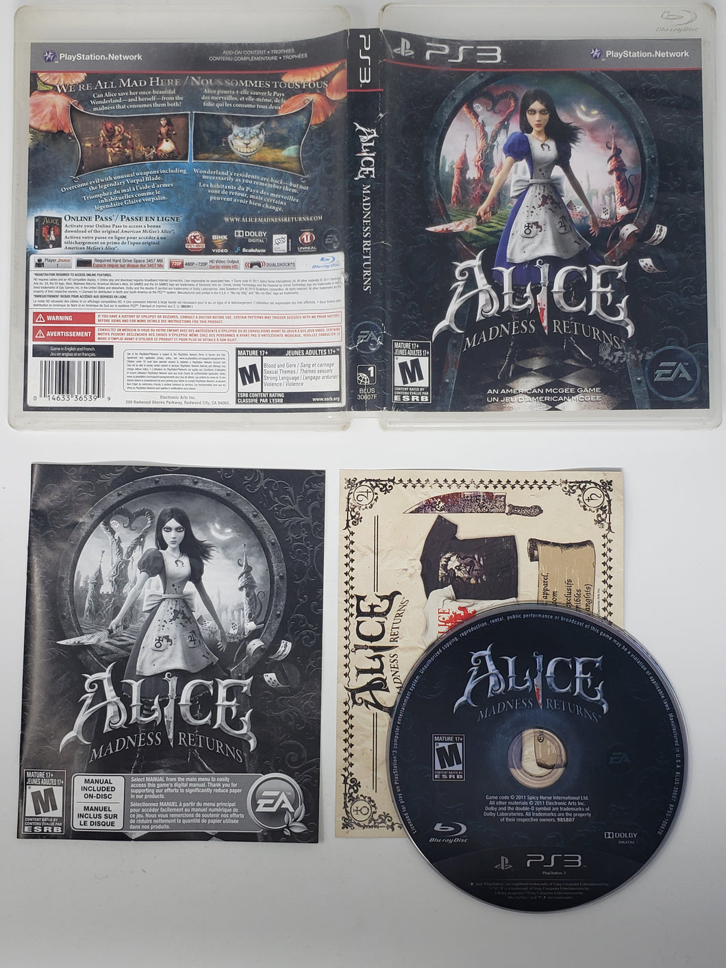 Alice - Madness Returns - Sony Playstation 3 | PS3