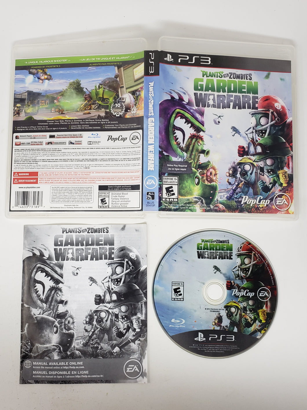 Plants vs. Zombies - Garden Warfare - Sony Playstation 3 | PS3
