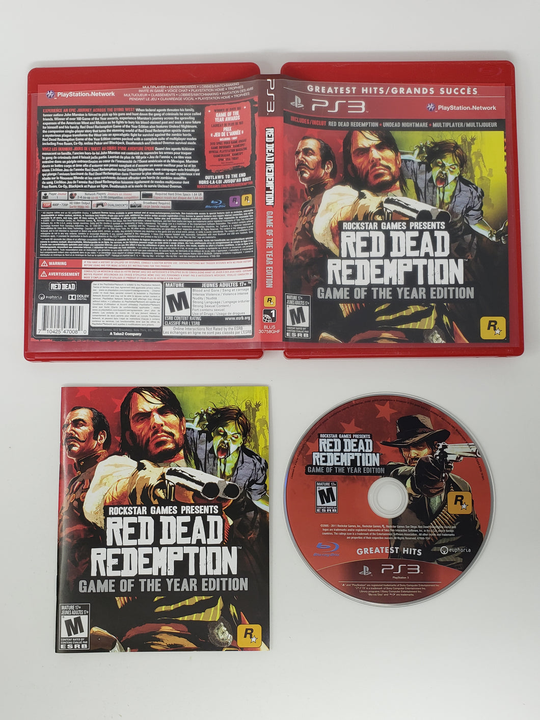 Red Dead Redemption - Édition Jeu de l'année [Grands succès] - Sony Playstation 3 | PS3