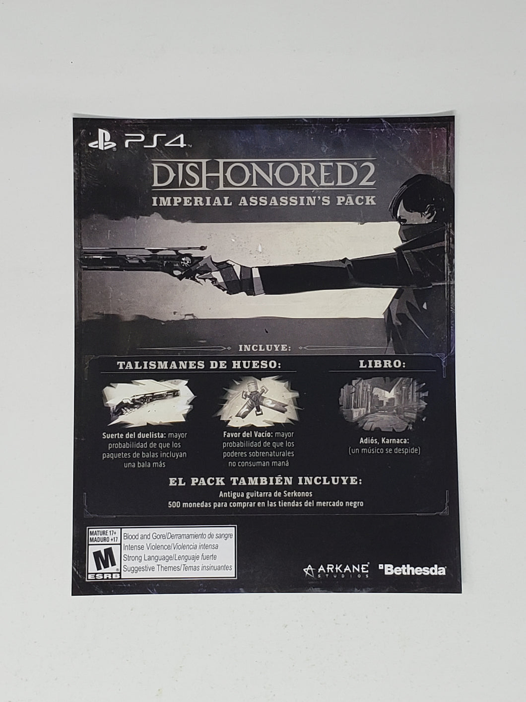 Dishonored 2 [Insertion] - Sony Playstation 4 | PS4