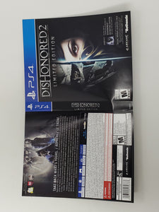 Dishonored 2 [Limited Edition] [couverture] - Sony Playstation 4 | PS4