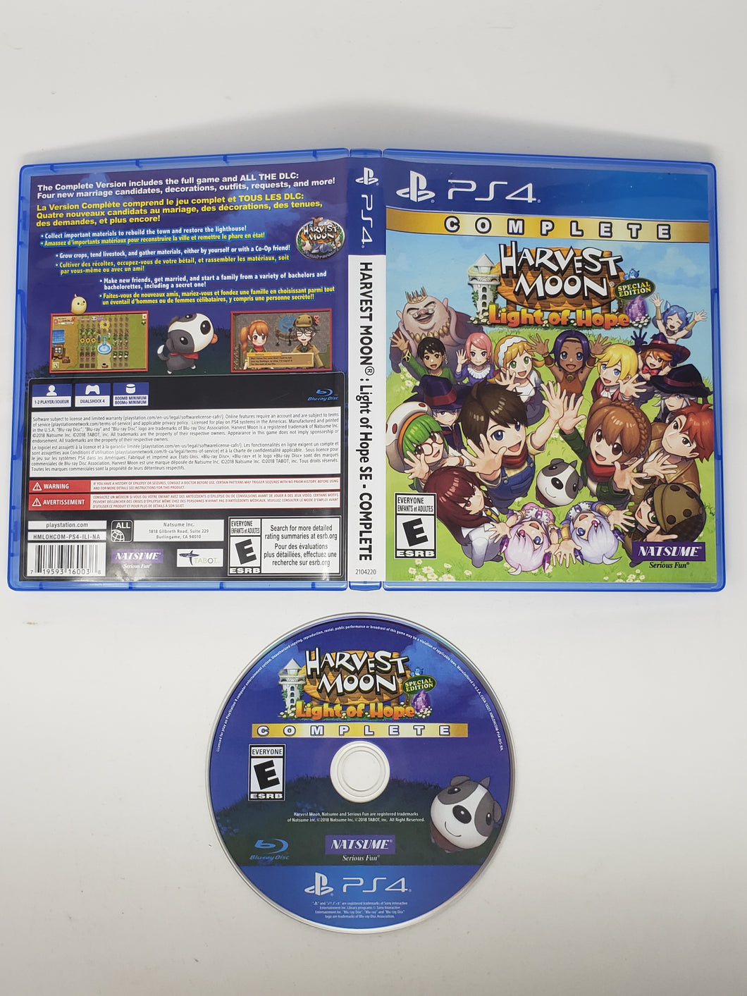 Harvest Moon Light of Hope Special Edition Complete - Sony Playstation 4 | PS4