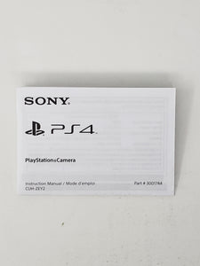 Instruction Camera Manual Foldout [Insertion] - Sony Playstation 4 | PS4