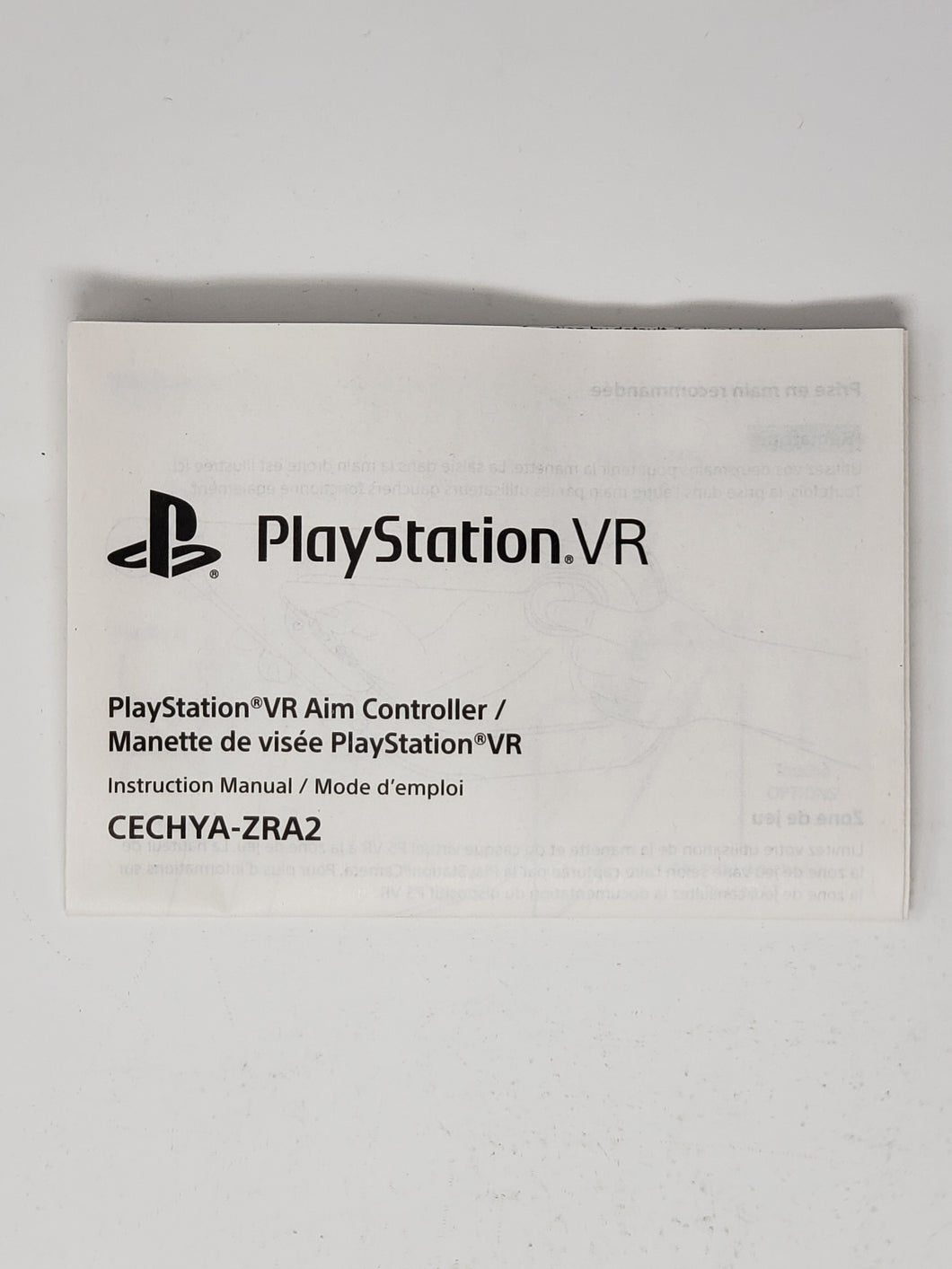 Playstation VR Manual Foldout [Insert] - Sony Playstation 4 | PS4