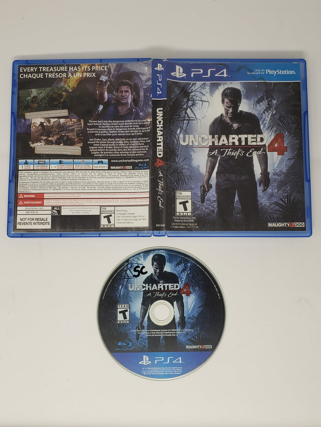 Uncharted 4 A Thief's End - Sony Playstation 4 | PS4
