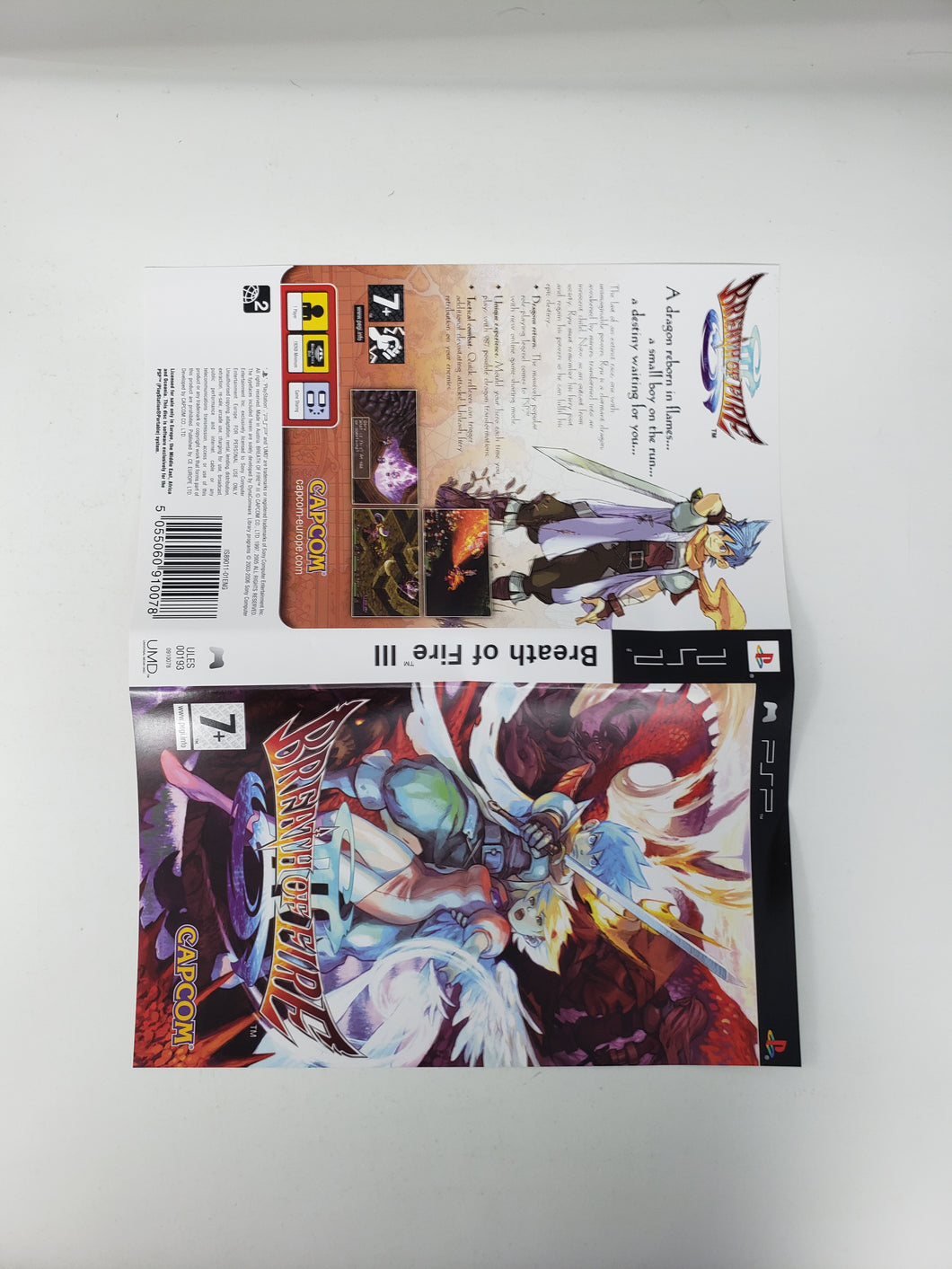 Breath of Fire 3 [Couverture] PAL - Sony PSP