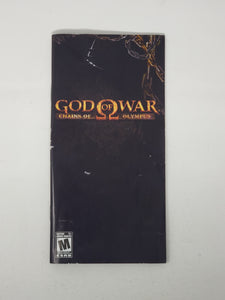 God of War Chains of Olympus [manual] - Sony PSP