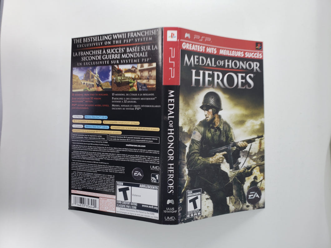 Medal of Honor Heroes - Grands succès [Couverture] - Sony PSP