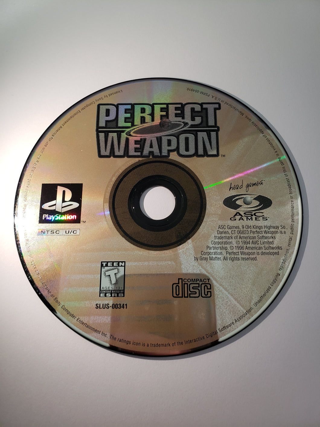 Perfect Weapon [loose] - Sony Playstation 1 | PS1
