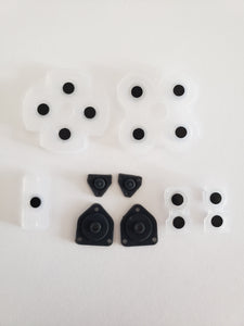 Jeu de coussinets en caoutchouc conducteur de remplacement pour manette SONY PLAYSTATION 4 PS4 JDS-001 JDS-011
