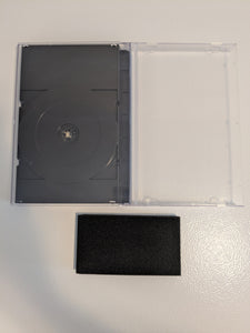 Replacement Sega CD Saturn PS1 long box CD Disc Video Game Case Holder + Foam