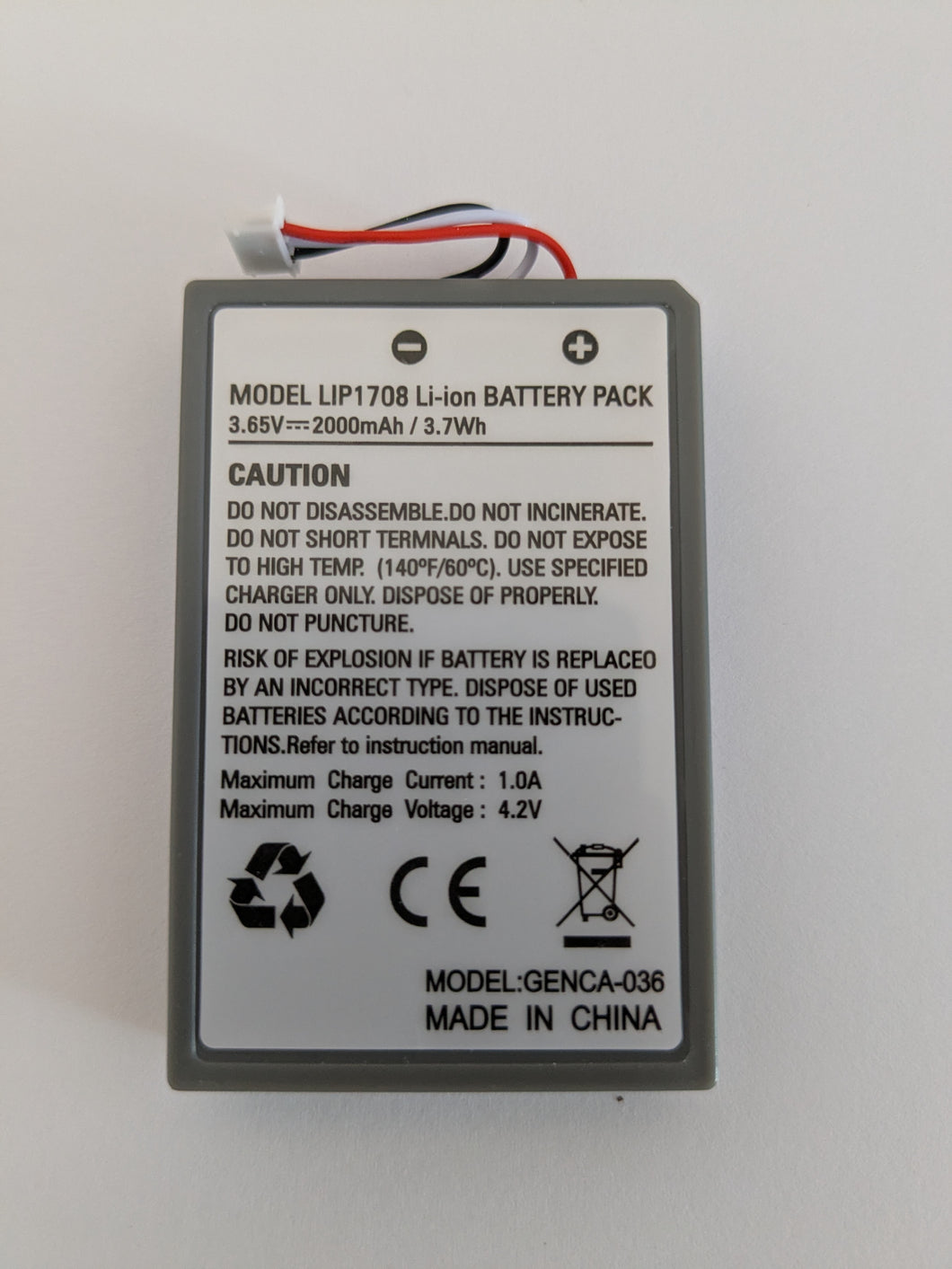 Replacement Battery 2000mAh 3.7V for Sony Playstation 5 Controller