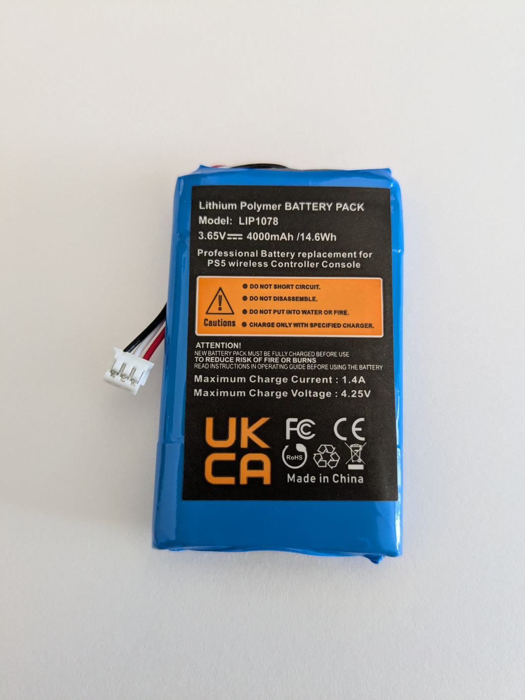 Replacement Battery 4000mAh 3.65V for Sony Playstation 5 Controller
