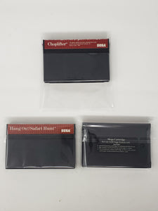 SEGA MASTER SYSTEM CARTRIDGE PLASTIC BAG