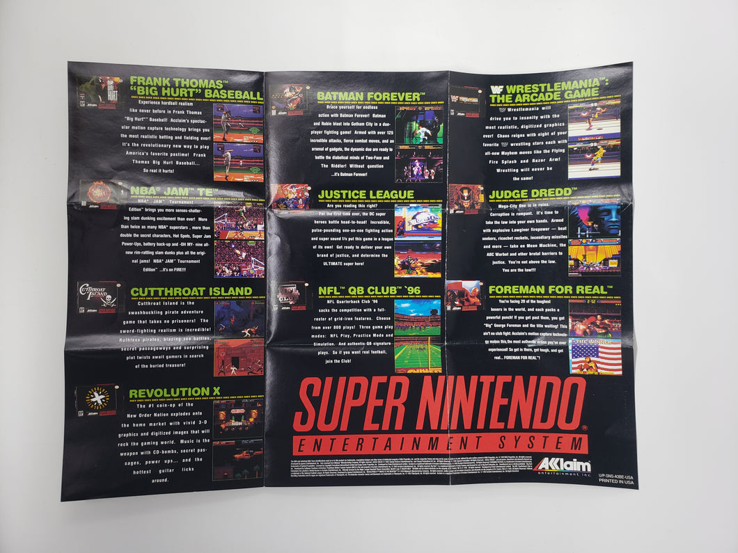 Acclaim [Poster] -  Super Nintendo | SNES
