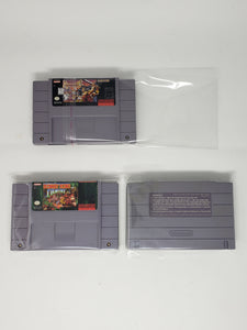 SUPER NINTENDO SNES CARTRIDGE PLASTIC BAG