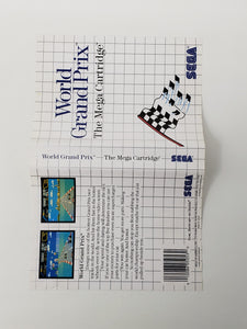 World Grand Prix [Couverture] - Sega Master System | SMS