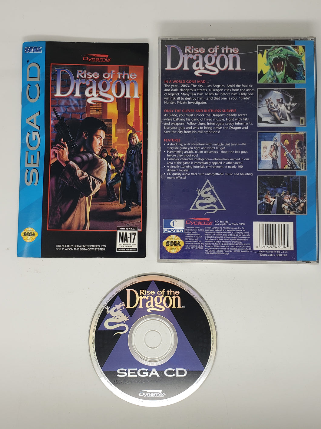 Rise of the Dragon - Sega CD