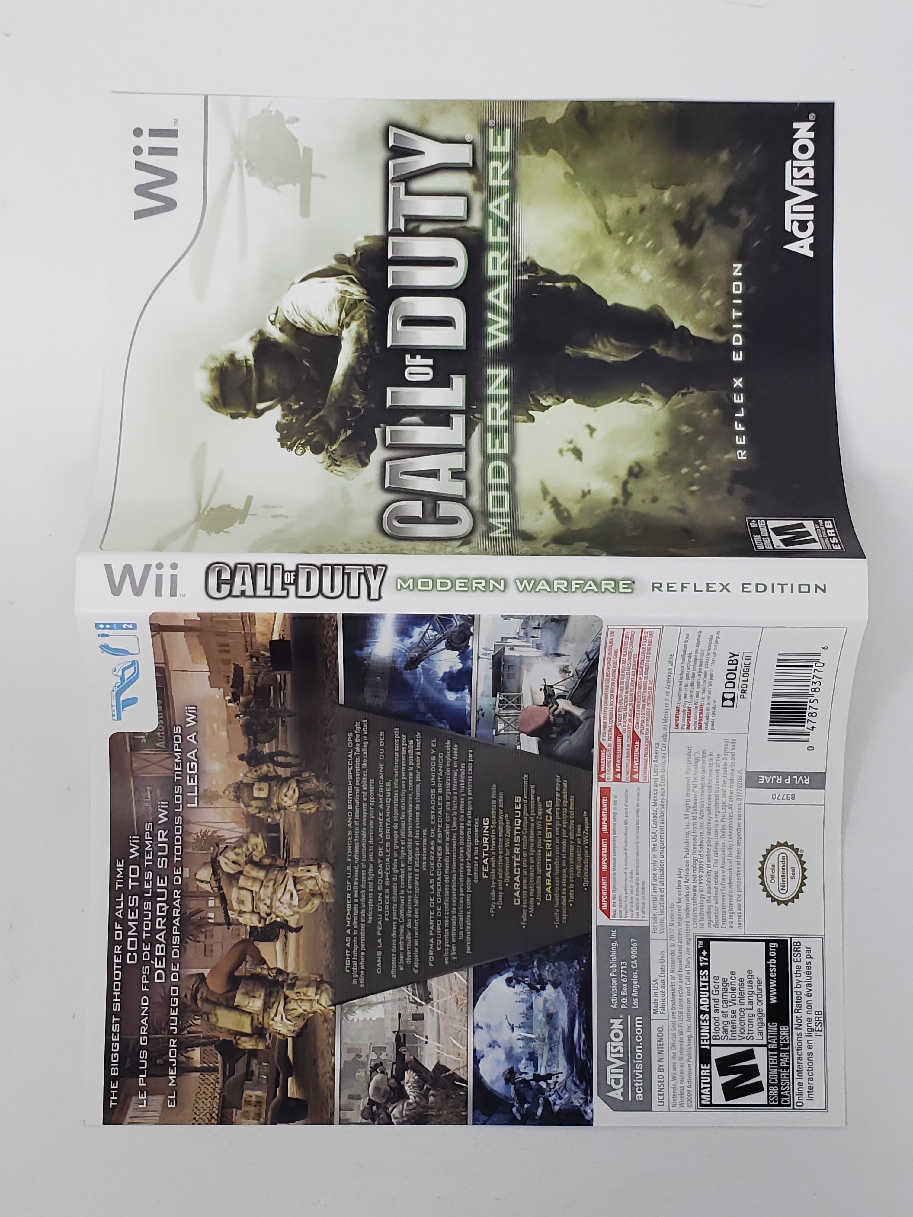 Call Of Duty Modern Warfare Reflex Edition Wii Call Of Duty Modern